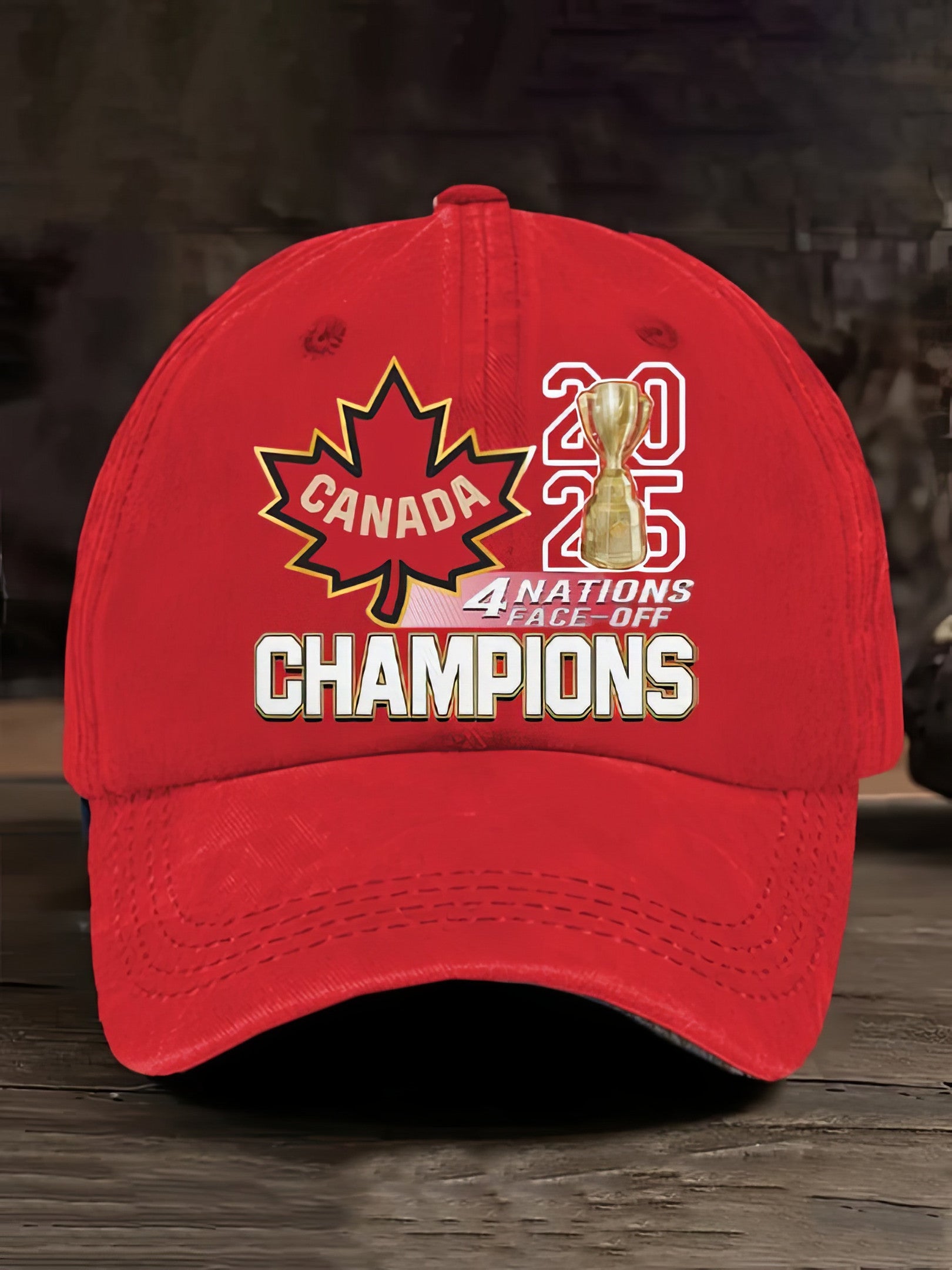 Hockey Canada 2025 4 Nations Face Of Champions Hat Gifts For Hockey Lovers