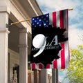,La Comma La And The Coach American Flag Harris Walz Flag Outdoor Patriotic Decor